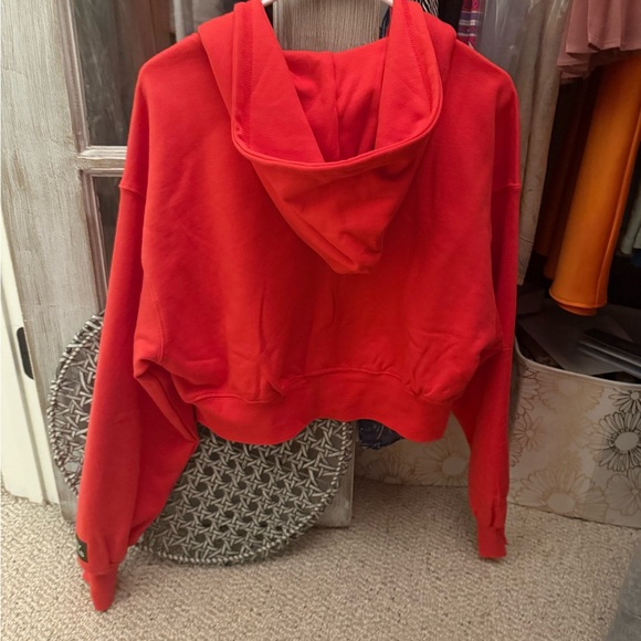 Women's Red Hoodie Jacket - Picture 3 of 6
